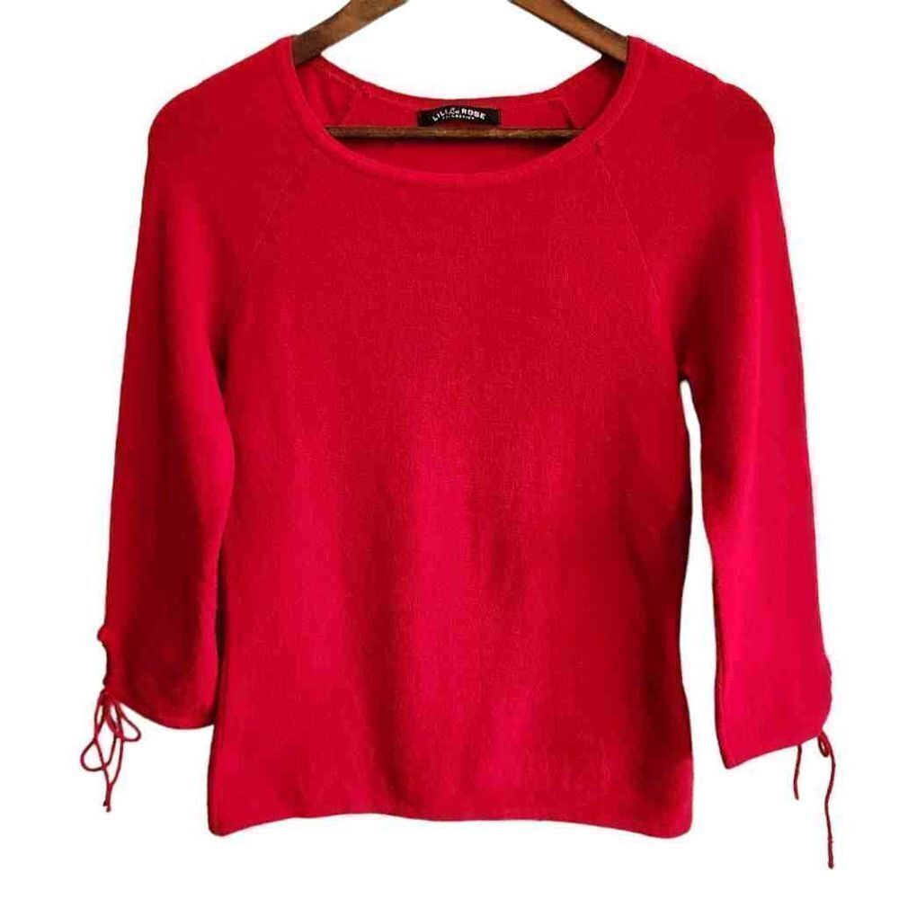 Lili Rose Red Christmas Holiday Sweater Size Medium